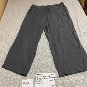 Isabel by Ingrid & Isabel grey wide leg pants elastic waistband Size XL. SKU766